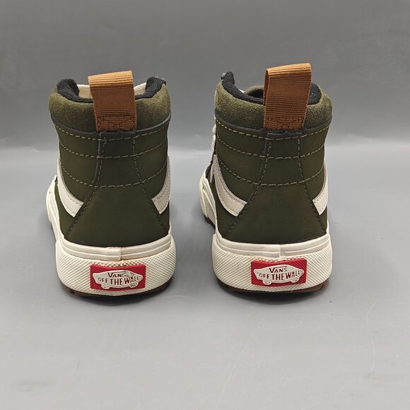 Vans Sk8-Hi Olive Green Size 11.5- Kids Excellent Condition Pre-Owned and Good - Picture 10 of 11